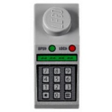 Part 3040pb010 Light Bluish Gray Slope 45 2 x 1 with Green and Red Buttons and Keypad Pattern 